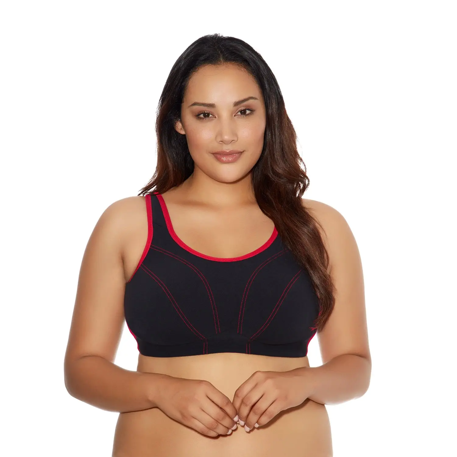 Goddess Womens Plus-Size Soft Cup Sports Bra