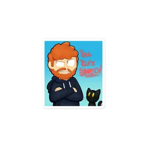 Caseoh You're Banned Bubble-free Stickers High Opacity Vinyl Artistic Touch Fast Application