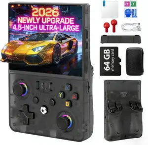 2026 NEW Upgrade R36MAX Ⅱ Retro Handheld Game Console - 4.5 Inch Ultra-Large Screen, Support Wide variety and large quantities Classic Games, 64G TF Card, Linux System, 4000mAh Battery, Birthday Gift for Adult