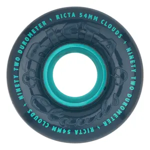 54mm Clouds Navy 92a Ricta Skateboard Wheels