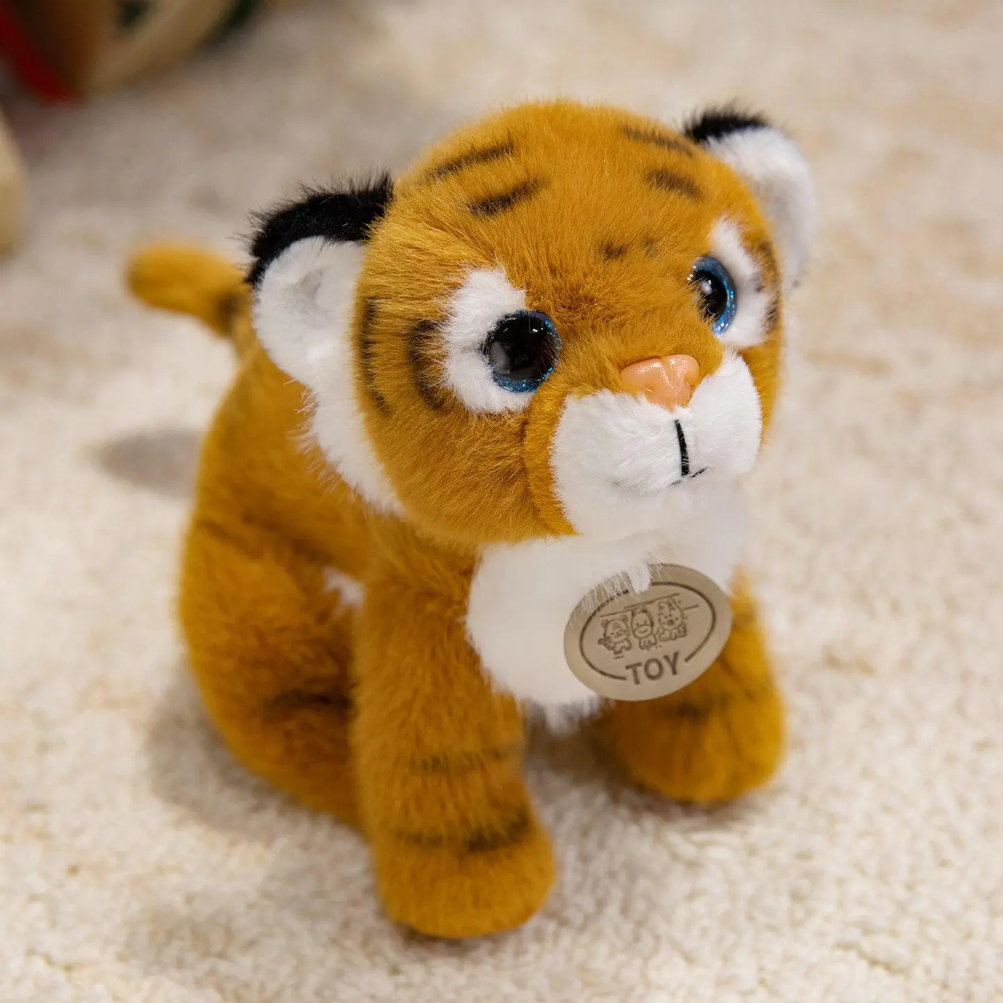 High Quality Unisex Cute Standing Soft Plush Dolls - Red Panda, Raccoon, Realistic White Tiger, PP Cotton Stuffed Toys, Animals & Nature Themed Baby Gifts, Dropshipping & Wholesale Eligible