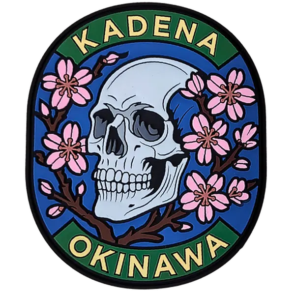 Kadena Okinawa Skull PVC Patch