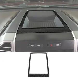 For Ford F150 2015-2020 Center Console Trim Center Console Frame Central Control Storage Box Trim Frame Car Interior Kit Car Accessories