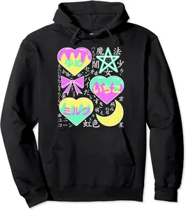 Kawaii Pastel Goth Clothing Magical Japanese Mahou Shoujo Pullover Hoodie - Keithhodges Shop 67B0BQX5BN8L