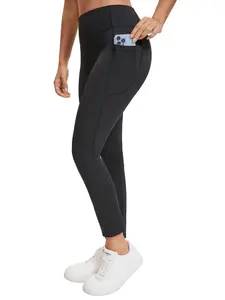 Thickened High-Waist Yoga Leggings for Women – Tummy-Smoothing Design with Pockets, Ideal for Yoga, Running & Workouts