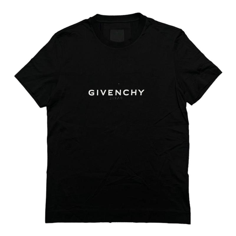 Givenchy Paris Logo Short Sleeve Tee Shirt Black