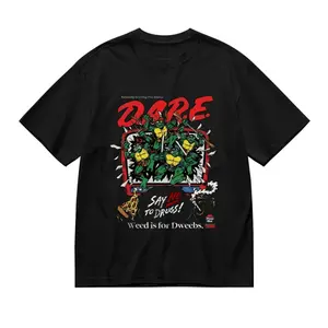 🐢[Graphic Tee][100%cotton]Retro "TMNT x DARE" Teenage Mutant Ninja Turtles Meme T-Shirt 90s Nostalgia "Say No To Drugs" Graphic Tee Casual Cotton Top Unisex Short Sleeve Crew Neck Streetwear Summer Outfit Camiseta Verano