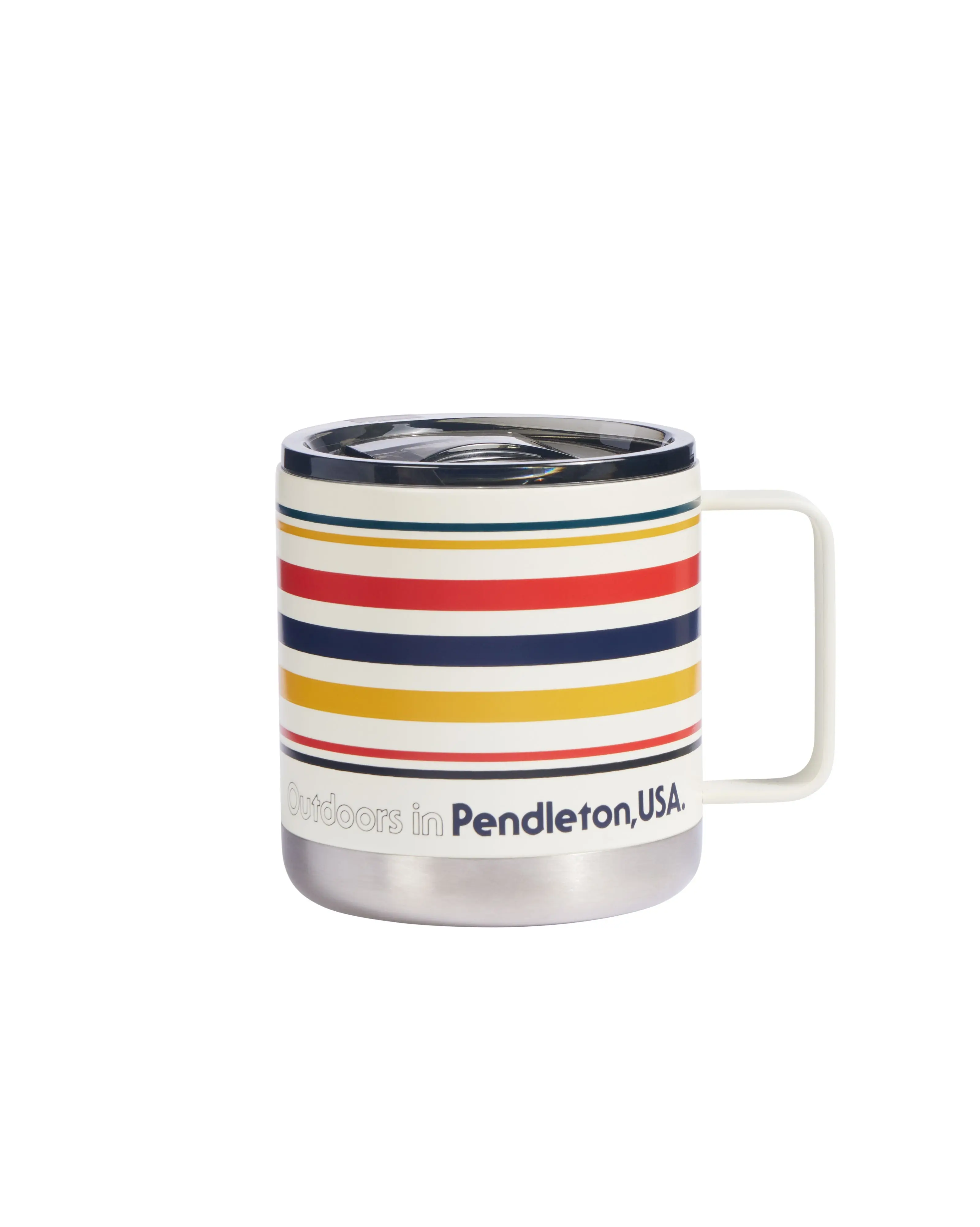 Pendleton 15 oz. Camp Mug in White National Park Stripe