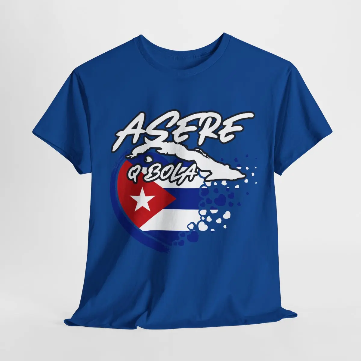 Cuban Pride ASERE Q BOLA Unisex Heavy Cotton Tee - Medium Weight Ribbed Collar & Seamless Construction for Casual Wear & Festival Festivals