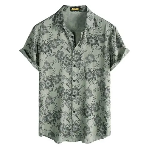 Lightgreen Black Flower