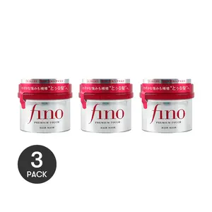 Fino Premium Hair Mask Treatment - Deep Penetration & Repair, No-Rinse Beauty Essence, 3x 230g Value Pack, Japanese Haircare Quality, 5-Minute Repair, Heat-Free Formula