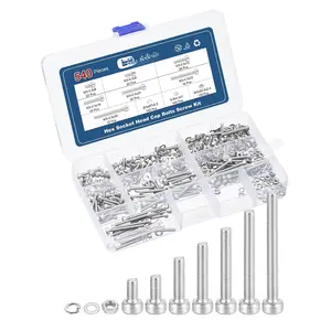 540 count M3 Socket  Cap Screws  Nuts Assortment Kit - [M3x6/8/12/16/20/25/30mm] 304 Stainless Steel Allen Socket Drive for 3D Printer