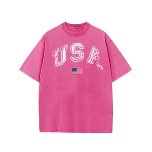 Digitex Acid Washed Shirts Casual Graphic Tee Half Short Sleeves Plus Size Summer Cotton Plus Size Comfortable Cotton Top - Fit