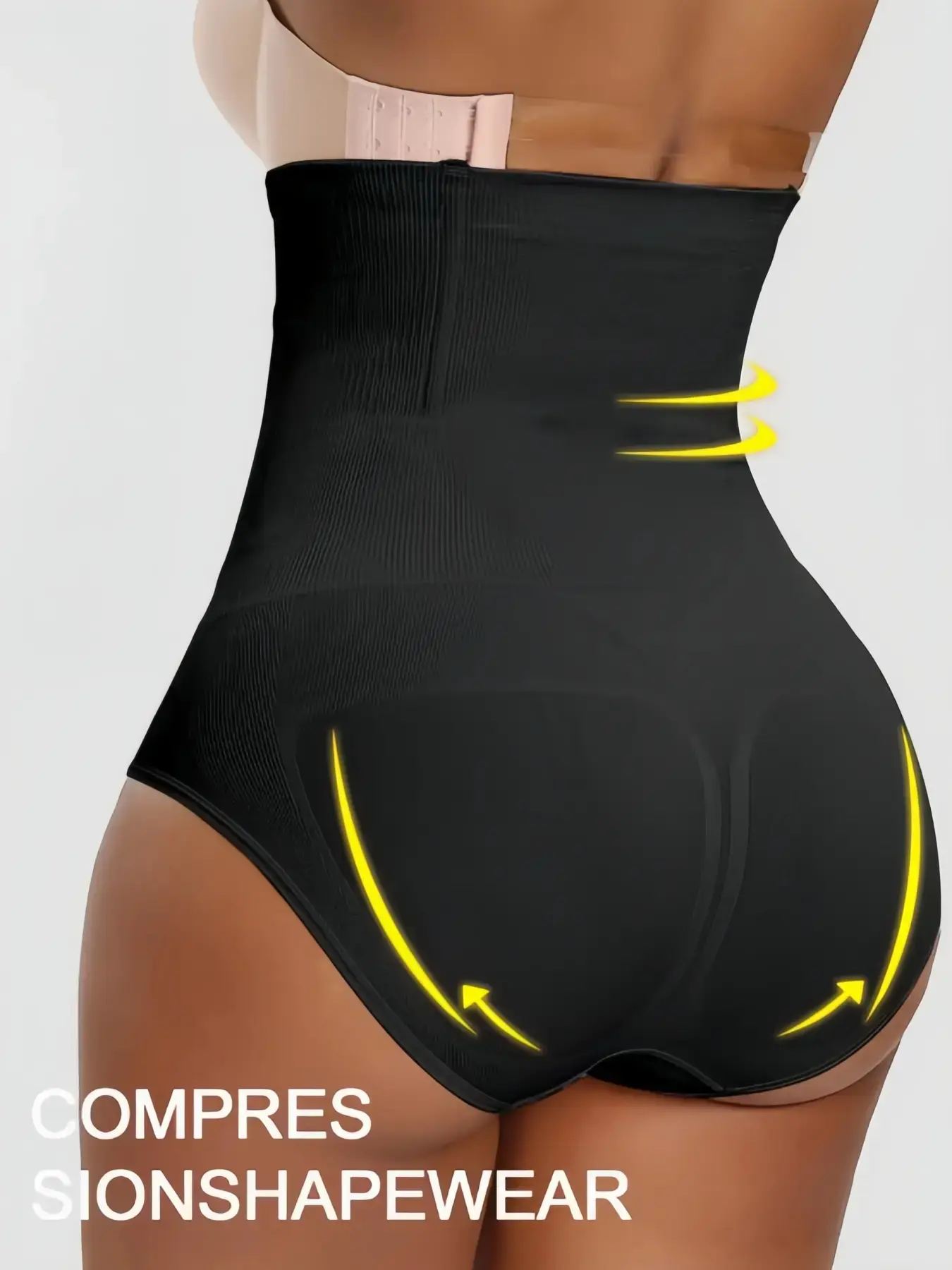 1 Count Women's Seamless High Waist Shaping Panties, Solid Color Butt Lifting Tummy Control Body Shaper Shorts, Tight-Fitting Bottoms for Ladies, Sheath Flat Belly Briefs, Underwear for Various Occasions Shapewear