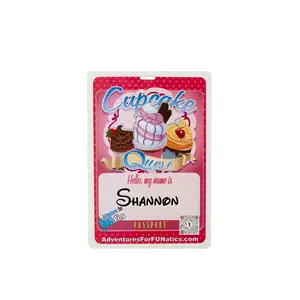Personalized Cupcake Quest Passport  | Disney Cupcake Challenge + Lanyard | Snack Tracker for All Parks