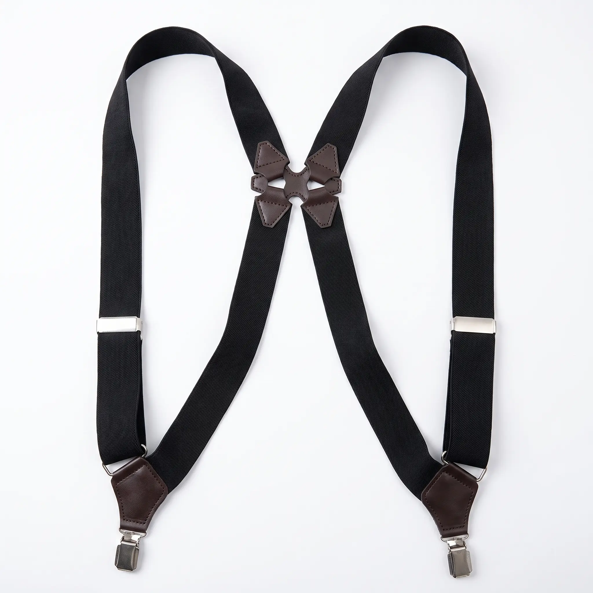 Suspenders For Men Side Clip Style 3.5cm Wide Heavy Duty Adjustable Elastic Hip-clip Trouser Braces Dad Gifts