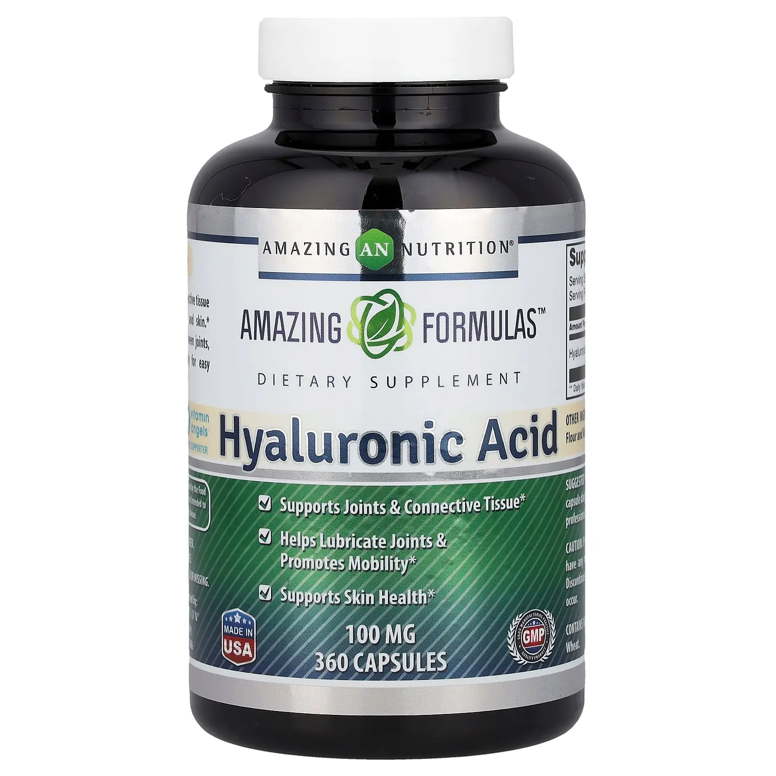 Amazing Nutrition Hyaluronic Acid, 100 mg, 360 Capsules