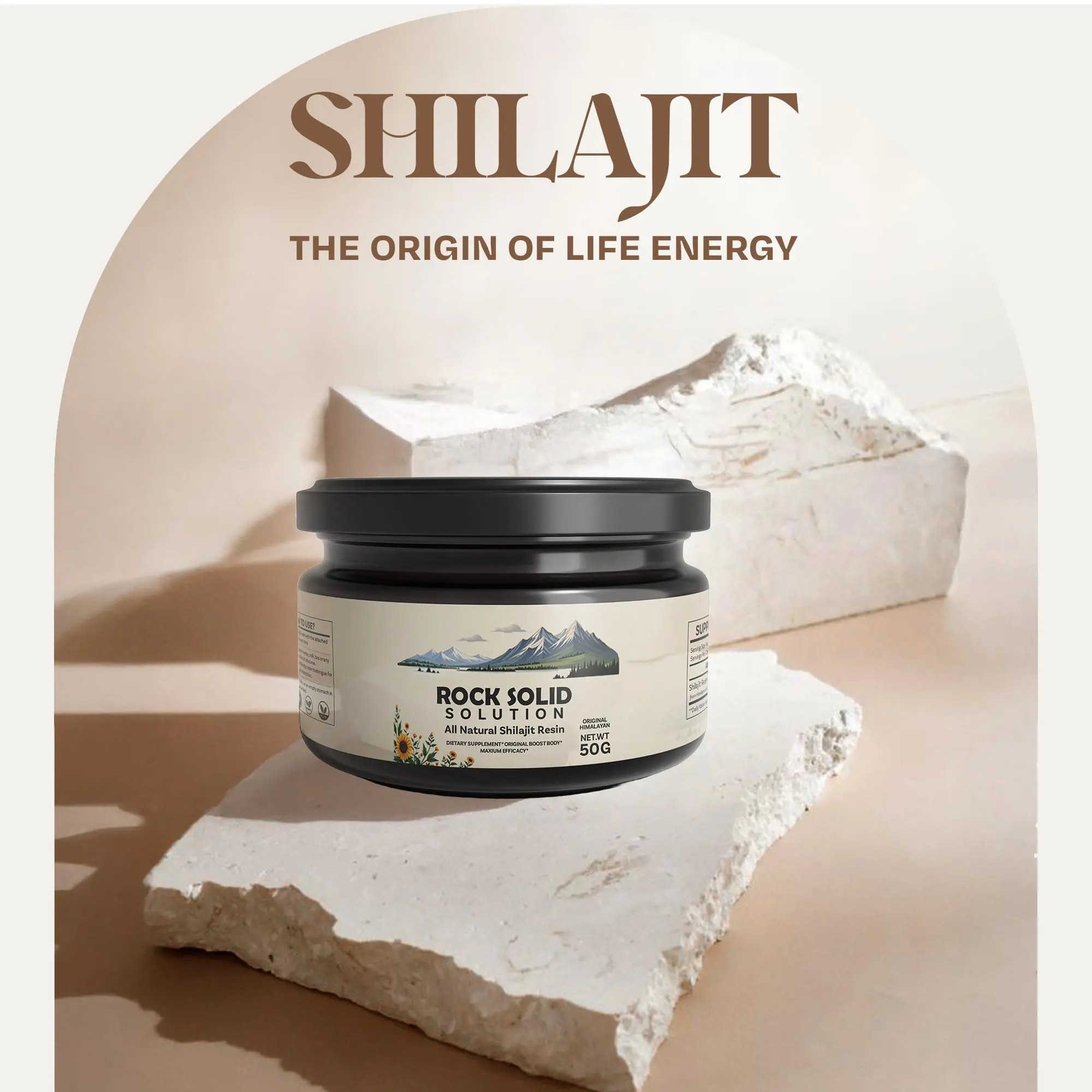 Shilajit Resin – 100% Natural Himalayan Supplement with Fulvic Acid & Minerals for Energy, Bone Health, Detox, & Hormonal Balance Healthcare Dietary