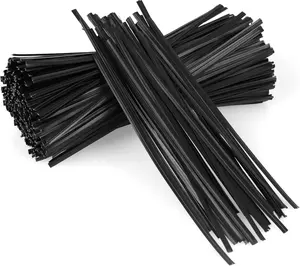 300 Pcs 5 in Plastic Twist Ties, Reusable Wire Ties for Bags, Bread and Home & Office Use