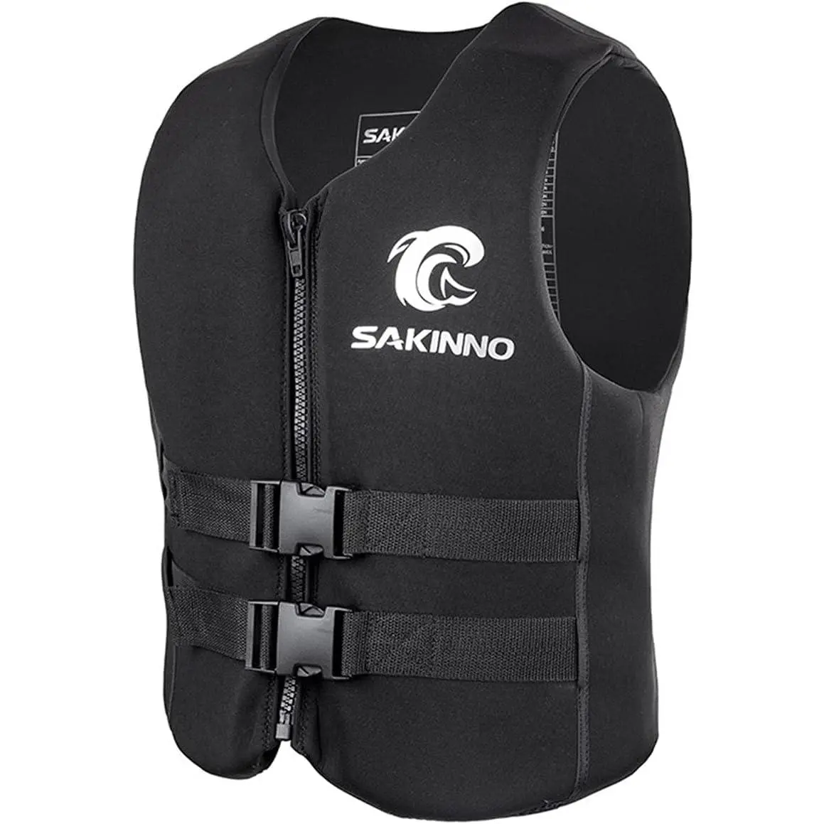Water Kayaking Jacket for Adults and Kids, Buoyancy Swimsuit Boating Fishing Waistcoat Zipper Closure, Unisex Outdoor Water Sports Vests