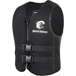 Water Kayaking Jacket for Adults and Kids, Buoyancy Swimsuit Boating Fishing Waistcoat Zipper Closure, Unisex Outdoor Water Sports Vests