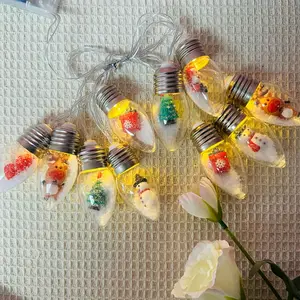 Charming LED Christmas Wishing Ball String Lights - 6.5ft Length, Battery-Powered for Christmas Trees, Mantles & More