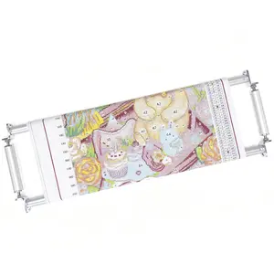 Couple Embroidery Art 31.5in (80cm) 4-Slot M Embroidery Frame with 15cm Adjustable Side Bars — 2.8cm Diameter Aluminum Alloy 4-Slot Thickened Round Tube, Width-Adjustable, Suitable for Cross-Stitch, Quilting Crafts, Silk Painting Creation, Multi-Purpose