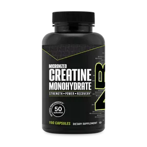 NUTRABIO Creatine Monohydrate Capsules - Purest Muscle Strength & Endurance Supplement for Enhanced Recovery & Convenience, 150 Capsules, 50 Servings, Dietary Supplement for Athletes