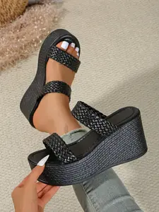 New Women's Thick Sole Wedge Strappy Summer Sandals Comfortable Outdoor Versatile Height Increase Casual Party Shoes