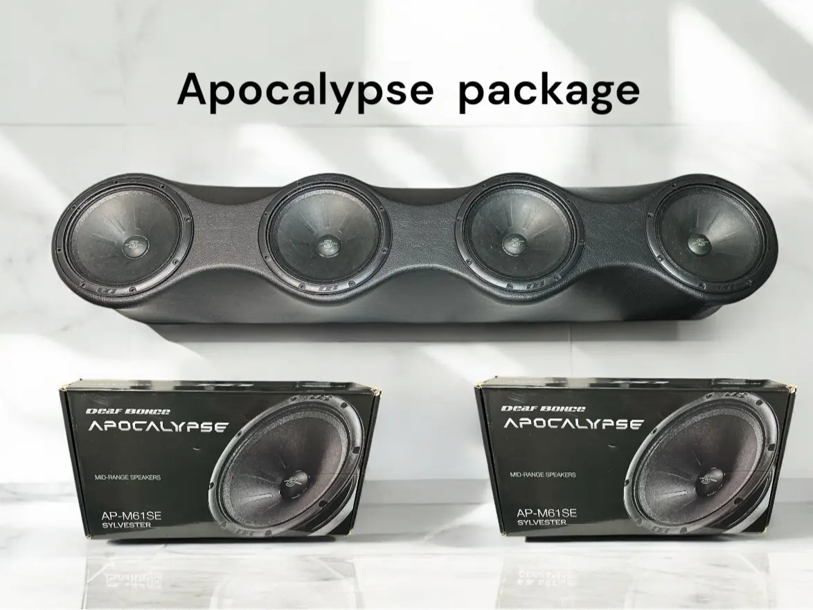 Universal Speaker Panel 4x6.5 ( Wood And Fabric ) Roof Rack x4