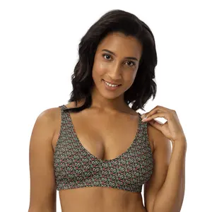 CYC Patchwork 1 Recycled padded bikini top