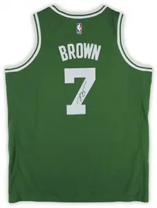 Framed Jaylen Brown Boston Celtics Autographed Nike Green Icon Swingman Jersey - Fanatics Authentic Certified