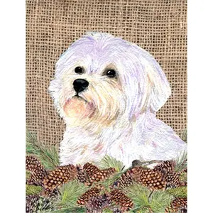 Carolines Treasures  28 x 40 in. Maltese House Size Canvas Flag