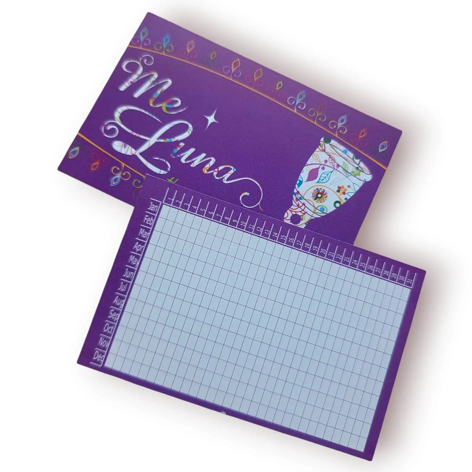 Wallet-Size Period Tracker Card 365 Days