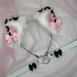 leopard cosplay ear and necklace  Halloween costume