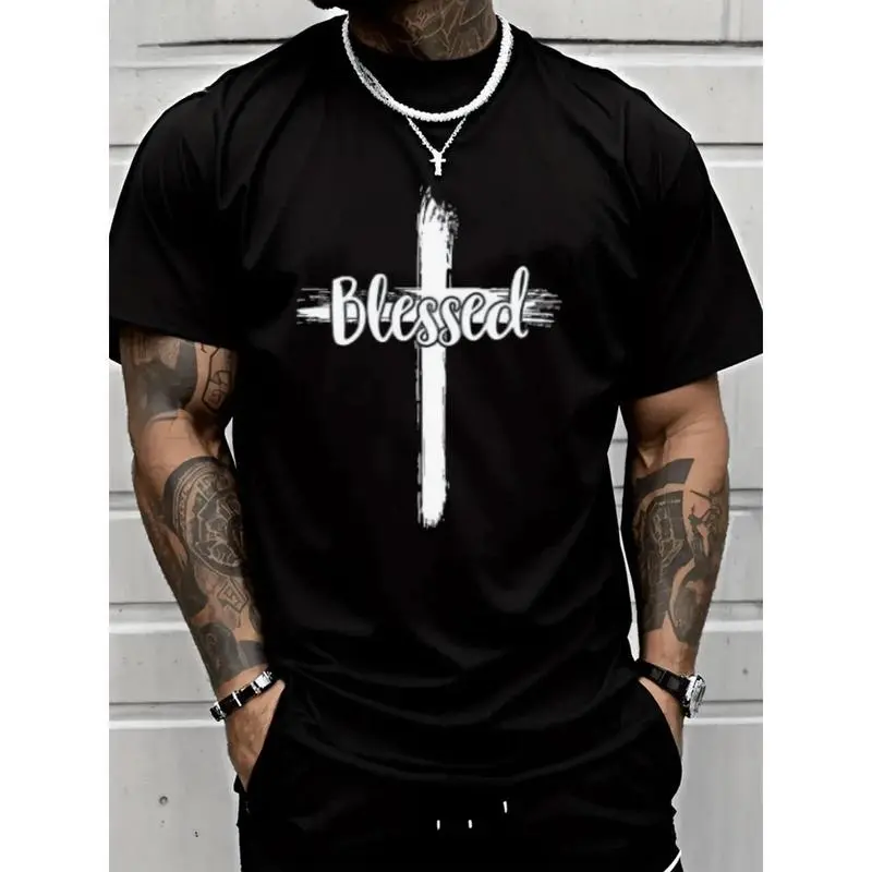 Christian Jesus Graphic Tees T Shirts For Men