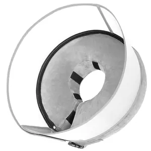 Inflatable Dog Cone Collar, Soft Dog Donut Collar After Surgery, 2-in-1 Dog Cone Alternative with Detachable Anti-Licking Shield, Soft Cone for Dogs Does Not Block Vision