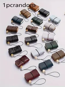Mini Diary Keychain, Portable Multi-Color Paper Planner, Ideal for Various Scenes, Fashionable Cover, Compact Journal