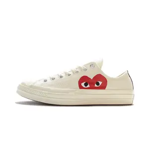 Chuck 70 Ox "Comme Des Garçons PLAY / Half Heart White" 150207C