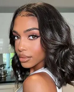 Body Wave BOB Wig Human Hair 5X5 HD Lace Closure Wavy Wigs for Black Women Human Hair Glueless Wear And Go Wigs Human Hair Pre Plucked Wavy Human Hair Wig 180 Density Body Wave Wig