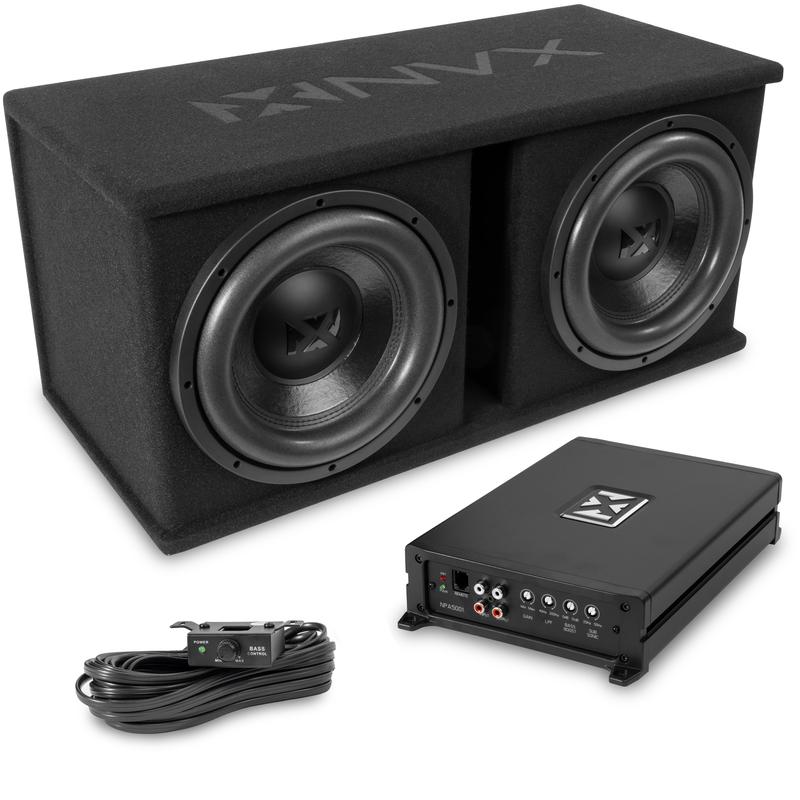 NPKG212 1000W Peak (500W RMS) Loaded Dual 12