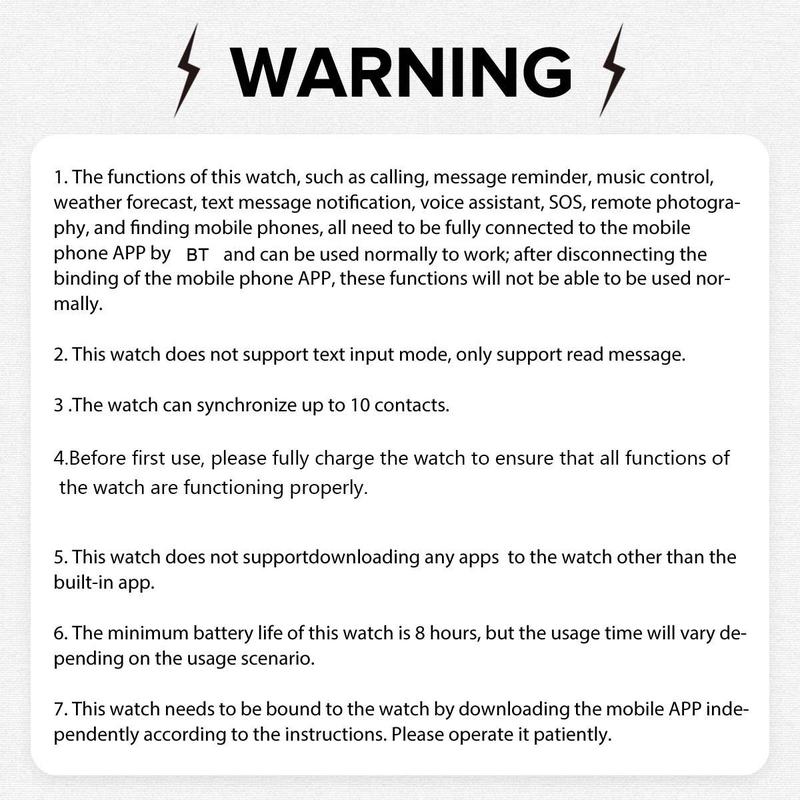 Smart Watch with Bluetooth-compatible Calling, Multi-Sport Modes, Message Alerts, Custom Wallpaper, Compatible with iPhone & Android, Wireless Smartwatch