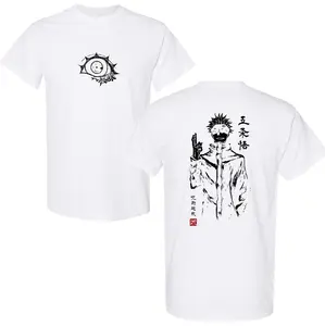 Women's Jujutsu Kaisen Tshirt - Gojo Satoru Shibuya Incident Print, Vintage Oversized Casual Fashion Lady Top, Comfortable Light Cotton Short Sleeve