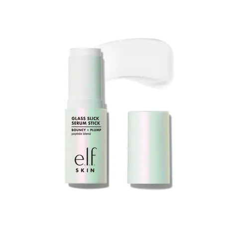 e.l.f. SKIN Glass Slick Serum Stick - Peptide Blend for Plump & Smooth Skin - Watery Balm Formula for Glassy Finish