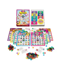 Super Duper Vocab Bingo Game for Kids Ages 4+ – Vocabulary Building Learning Game with Riddles, Improves Language, Word Recognition & Listening Skills – 192 Calling Cards, 48 Double-Sided Boards, Bingo Chips Included, Classroom & Home Use