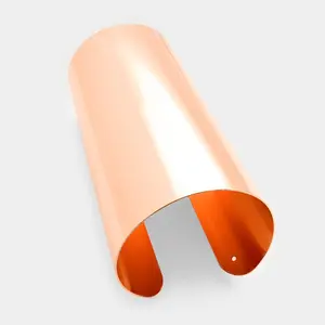 Wide Rose Gold Metal Cuff Bracelet | 356409