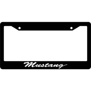 Exclusive Style Car Additions for Mustang Models, Lightweight Aluminum License Plate Frame