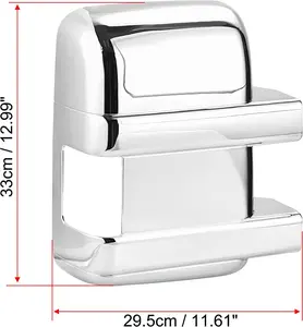 Chrome ABS Side Door Full Mirror Covers for Ford F250 F350 F450 Super-Duty 2008-2016