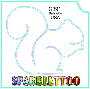 212 MAIN FDA & Children-Safe Ruby Red Glitter Tattoo Stencil Pack G391-2, 2-Ply Squirrel Design, 1.5x2.3x2.3 in Cosmetic Sparkling Makeup Accessory, 100-Pack for Men's Costumes