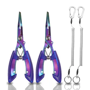 Fishing Lure Pliers, Stainless Steel, Rust-Resistant, Sharp for Hook Removal & Lure Adjustments, Ergonomic Grip, Durable & Heavy-Duty Tool for Anglers
